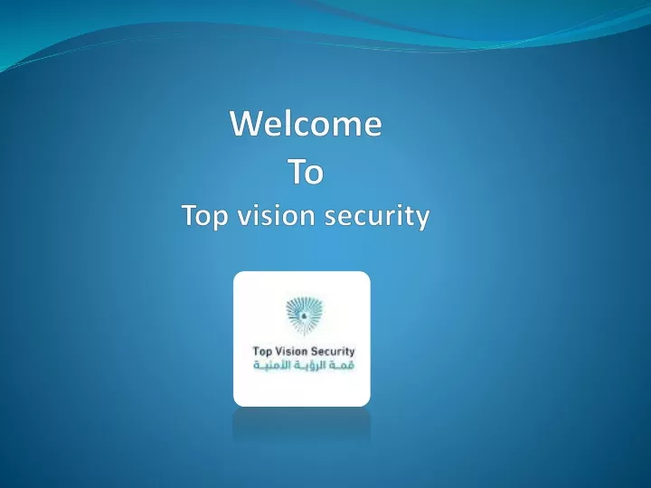 welcome to top vision security