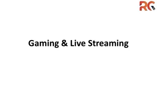 Gaming & Live Streaming Course training in Hyderabad