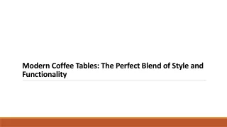 Modern Coffee Tables