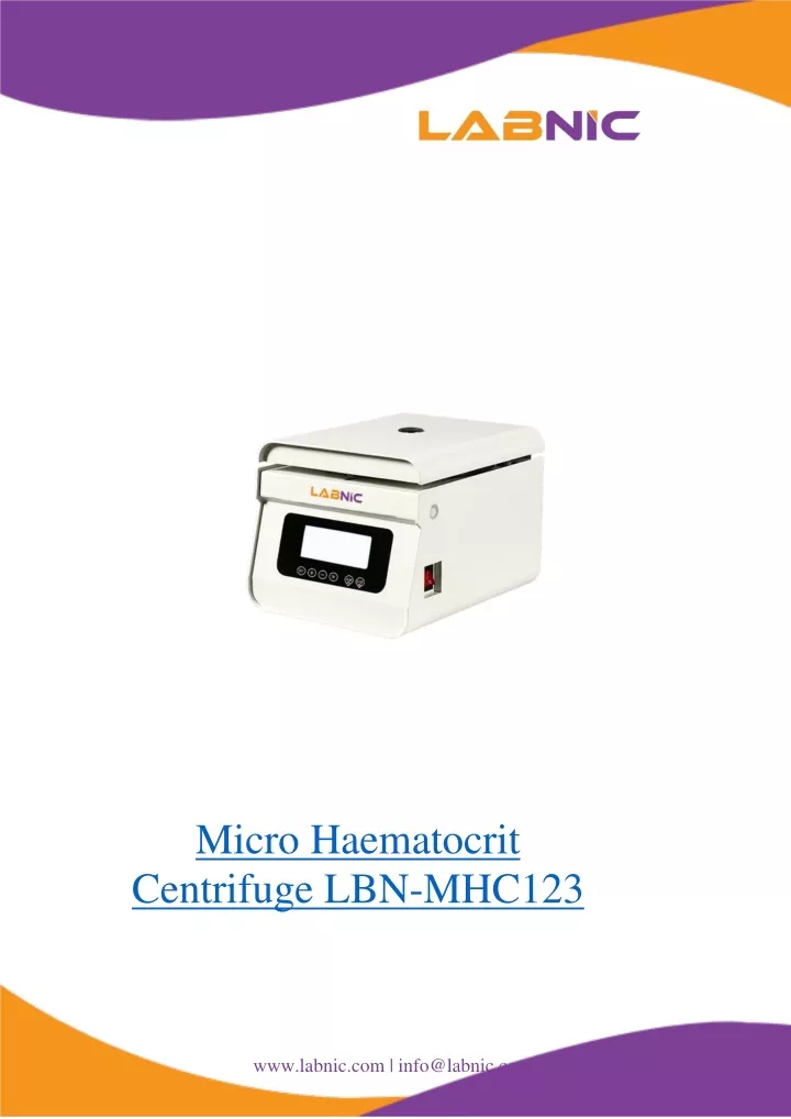 micro haematocrit centrifuge lbn mhc123
