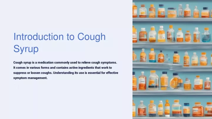 introduction to cough syrup