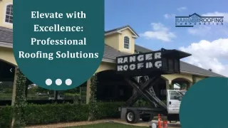Elevate with Excellence: Professional Roofing Solutions