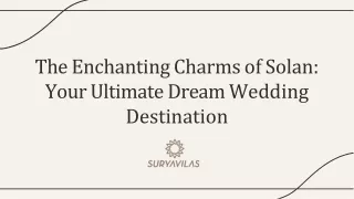 Perfect destination for your dream wedding