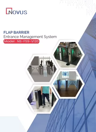 FLAP BARRIER Entrance Management System