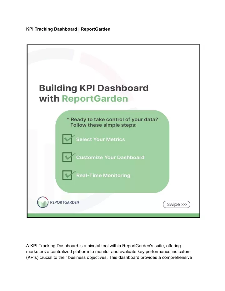 kpi tracking dashboard reportgarden