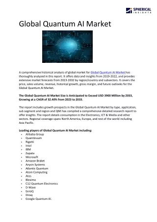 Global Quantum AI Market