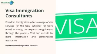 Visa Immigration Consultants - Freedom Immigration Services