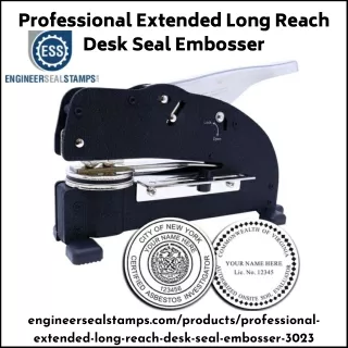 Professional Extended Long Reach Desk Seal Embosser