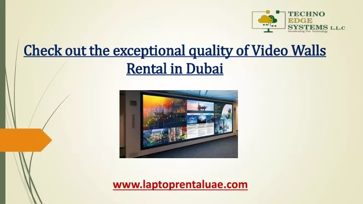 check out the exceptional quality of video walls rental in dubai