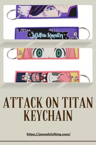 Exclusive Attack on Titan Keychains at Pomel Clothing