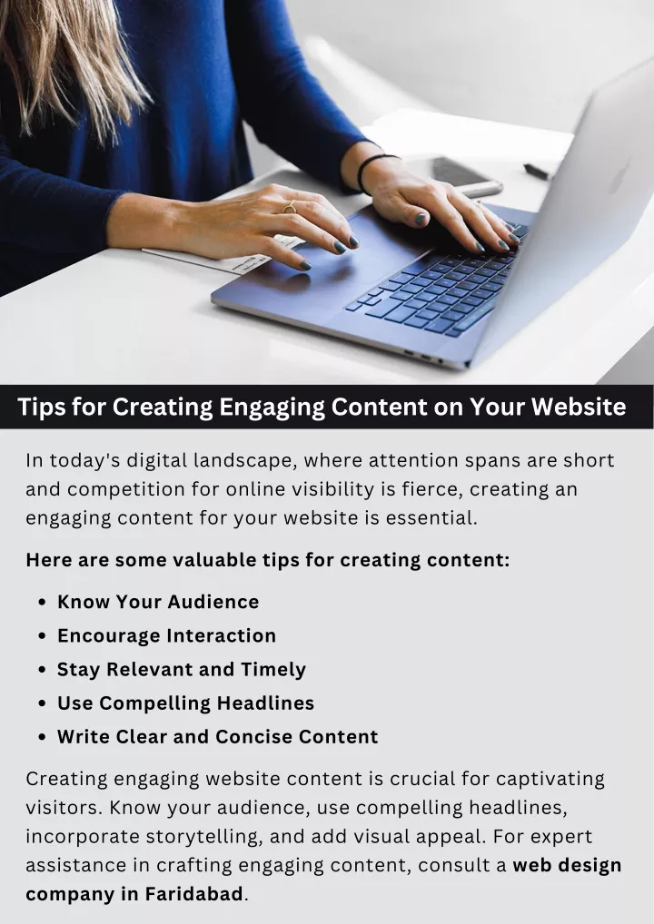 tips for creating engaging content on your website