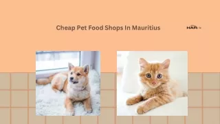 Cheap Pet Food Shops In Mauritius