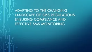 adapting to the changing landscape