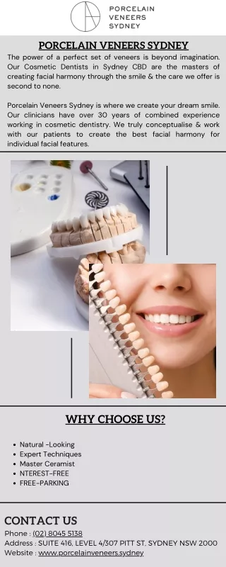Transform Your Smile with Expert Veneers Treatment at Porcelain Veneers Sydney