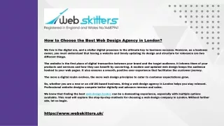 How to Choose the Best Web Design Agency in London