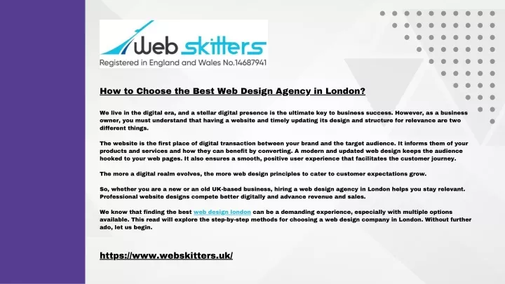 how to choose the best web design agency in london