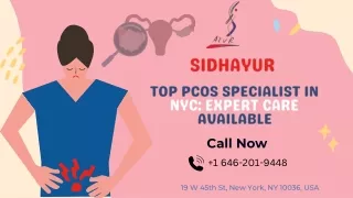 Top PCOS Specialist in NYC Expert Care Available