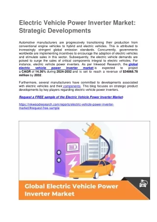 Electric Vehicle Power Inverter Market: Strategic Developments