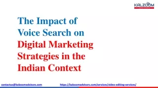 The Impact of_ Voice Search on Digital Marketing Strategies in the Indian Context 