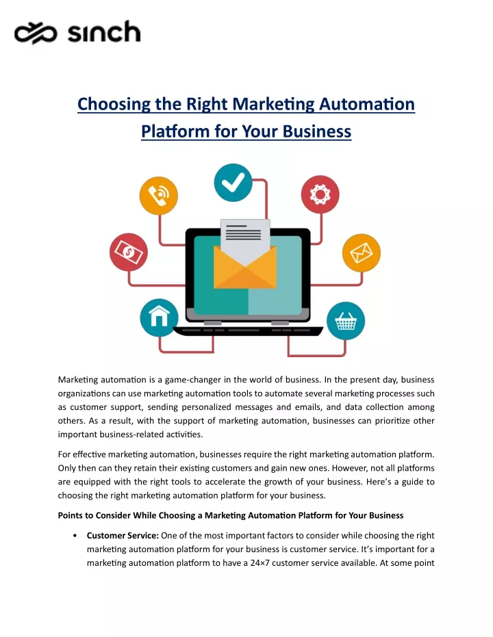 choosing the right marketing automation platform