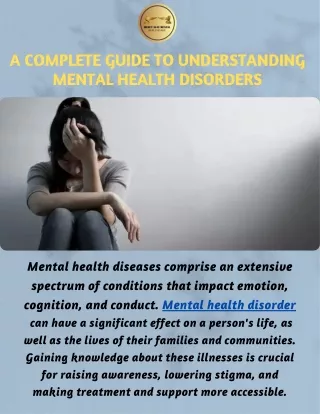 Understanding Mental Health Disorders A Comprehensive Guide