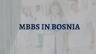 MBBS IN BOSNIA
