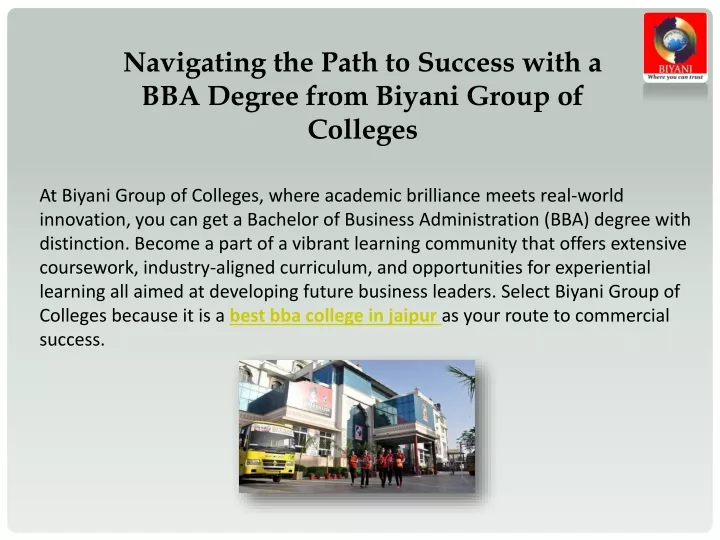 navigating the path to success with a bba degree