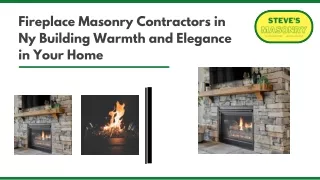 Crafting Comfort: Fireplace Masonry Contractors in NY