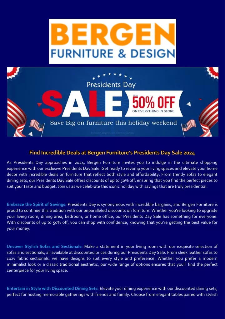 find incredible deals at bergen furniture