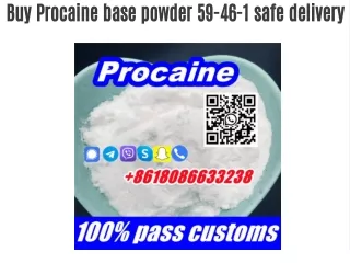 Procaine base strong powder,buy Procaine supplier manufacturer