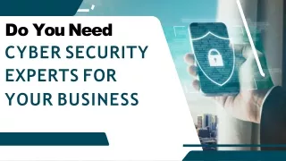 Do You Need Cyber Security Experts For Your Business