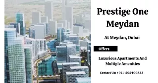 Prestige One Meydan Dubai E-Brochure