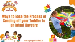 Daycare North York | St. George Mini School