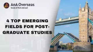 4 Top Emerging Fields for Post-Graduate Studies