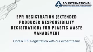 Obtain EPR Registration with our Expert Team -  Avi Group