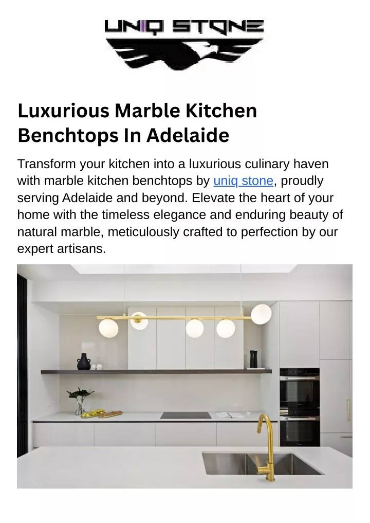 luxurious marble kitchen benchtops in adelaide