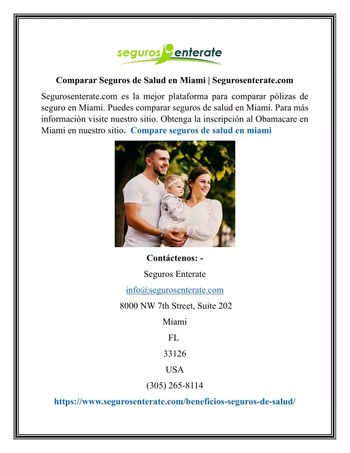 comparar seguros de salud en miami