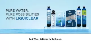 Bathroom Water Softeners