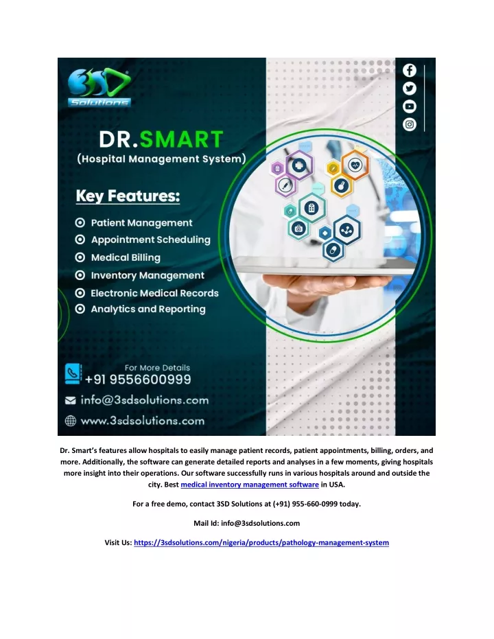 dr smart s features allow hospitals to easily