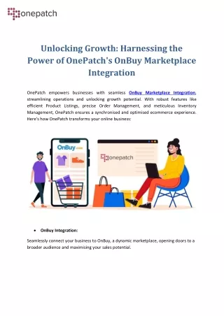 unlocking growth harnessing the power of onepatch