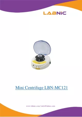 mini centrifuge lbn mc121