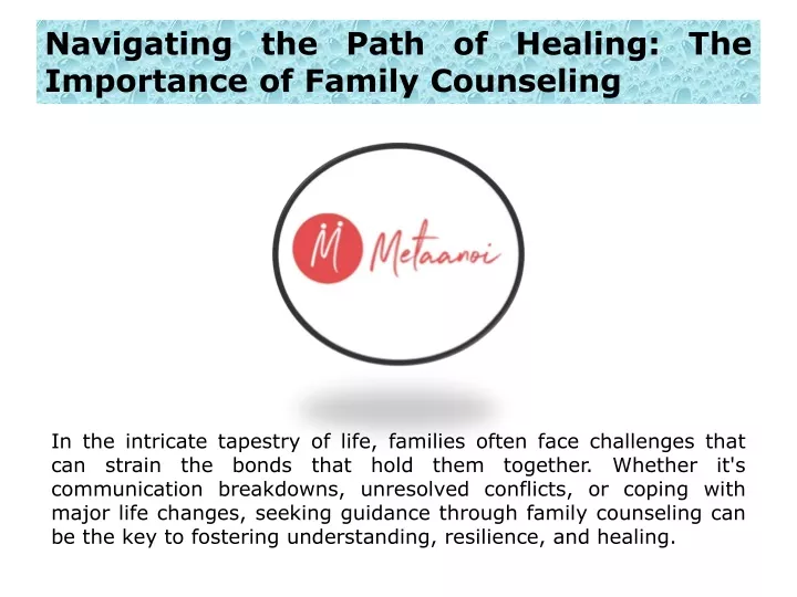 navigating the path of healing the importance