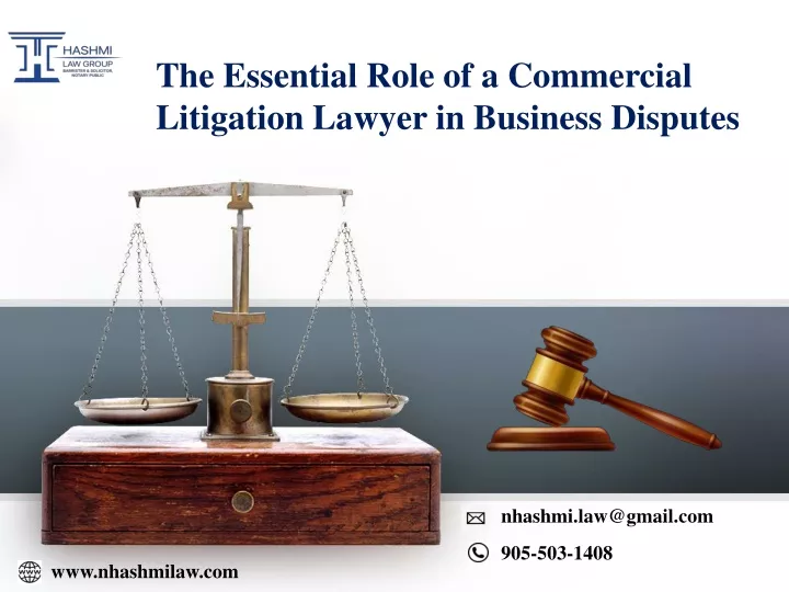 the essential role of a commercial litigation