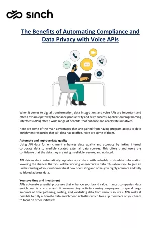 The Benefits of Automating Compliance and Data Privacy with Voice APIs