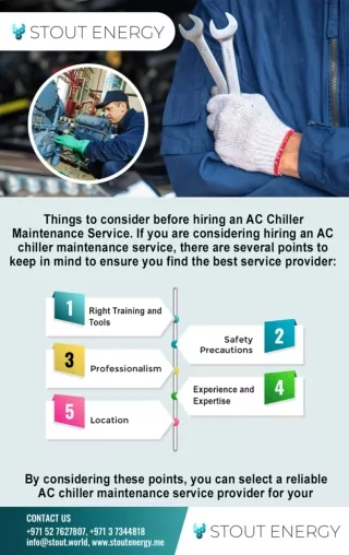 Things to consider before hiring an AC Chiller Maintenance Service