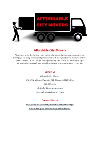 Affordable City Movers