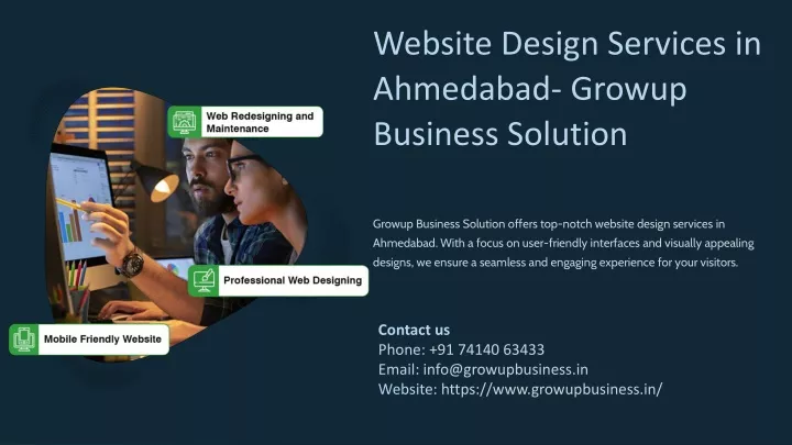 website design services in ahmedabad growup