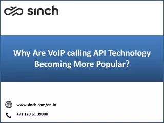 Why Are VoIP calling API Technology Becoming More Popular