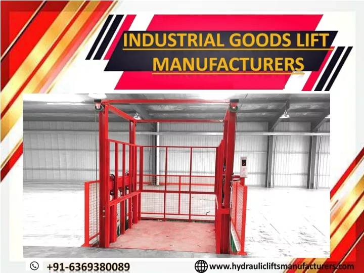 industrial goods lift manufacturers