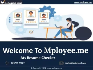 Ats Resume Checker-Mployee.me